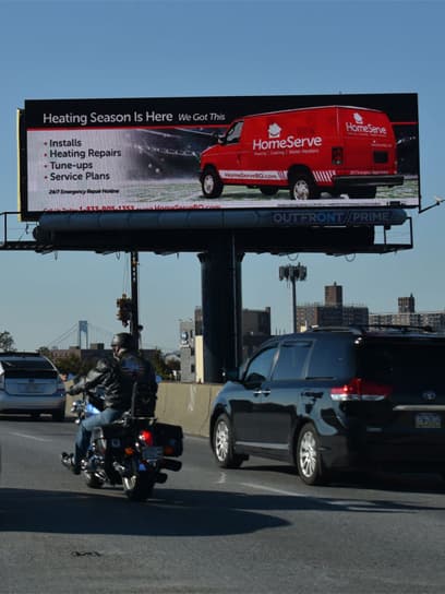 out of home advertising homeserve billboard