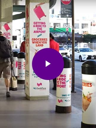 out of home advertising dunkin donuts doordash california