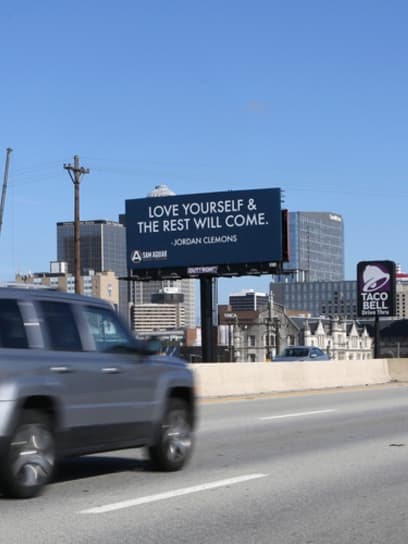 sam aguiar injury lawyer billboard out of home advertising