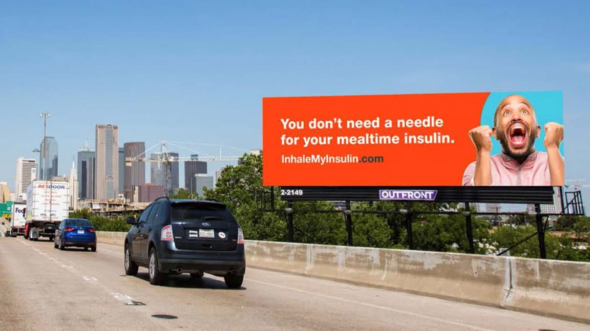 out of home billboard advertising afrezza