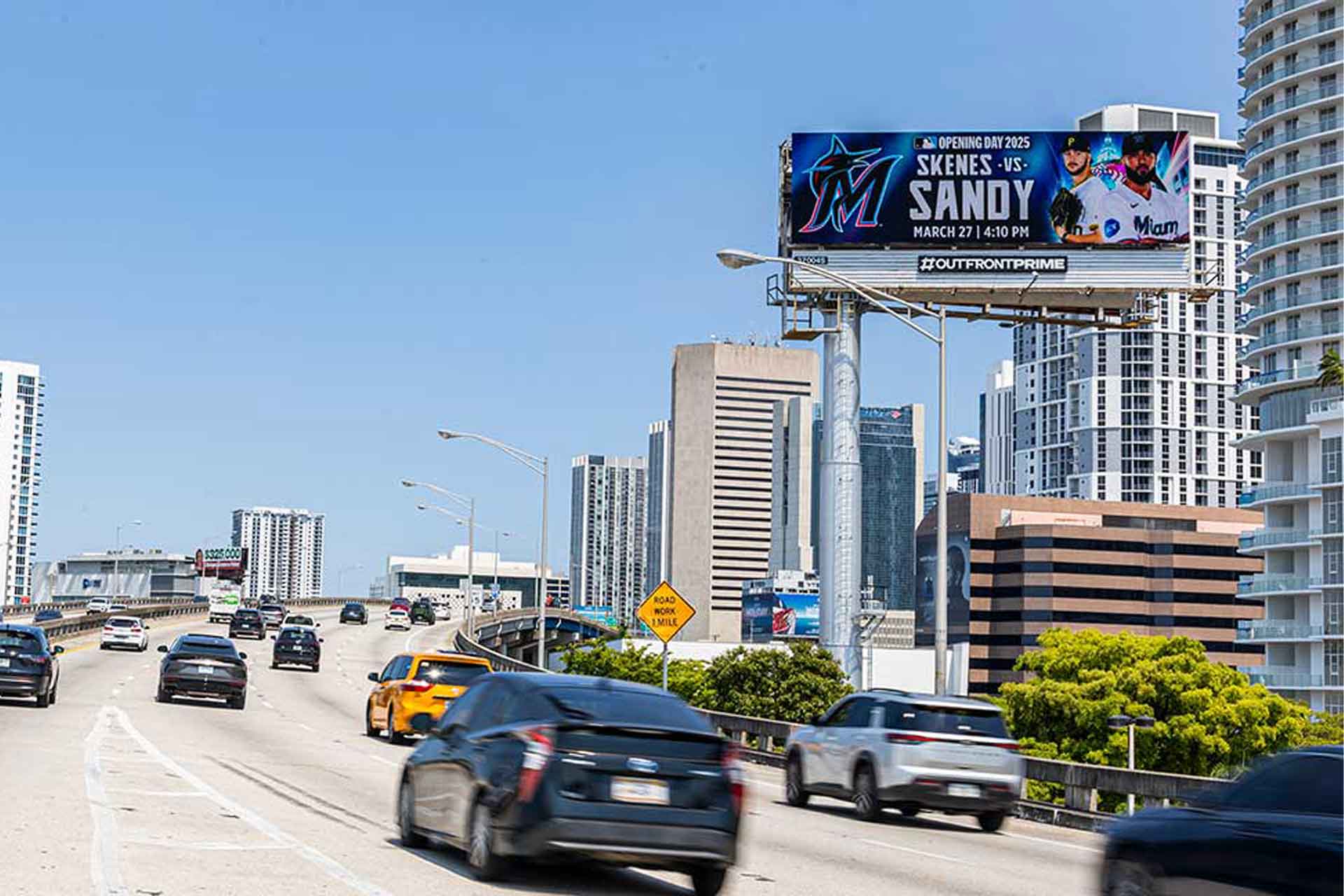 world baseball classic miami marlins digital bulletin board out of home advertising