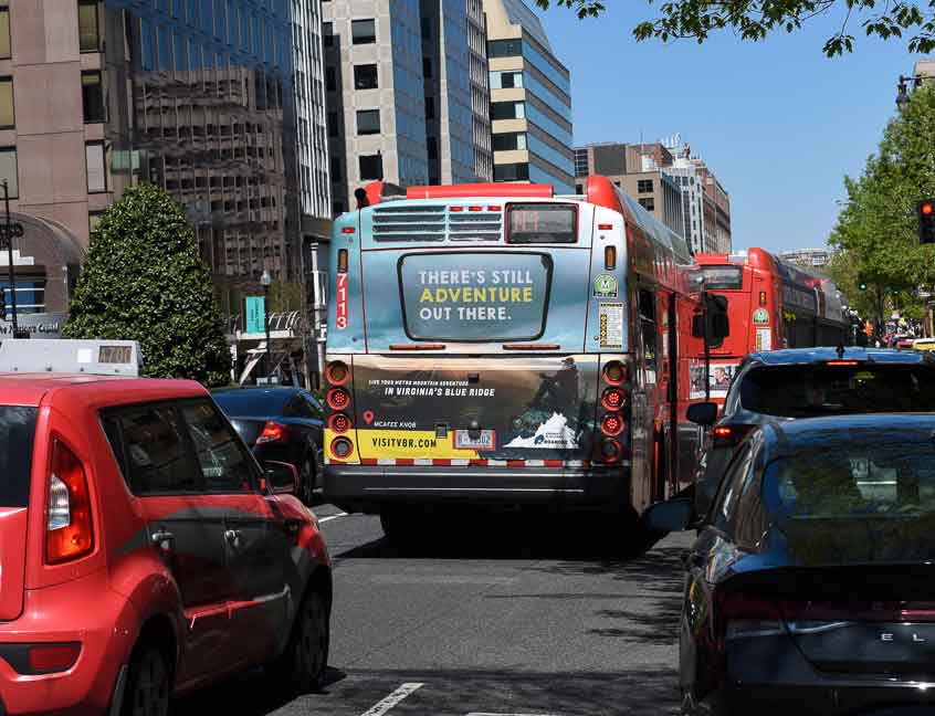out of home bus transit advertising visit virginia blue ridge