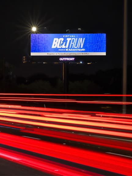 digital billboard out of home advertising in tampa for the tampa bolts