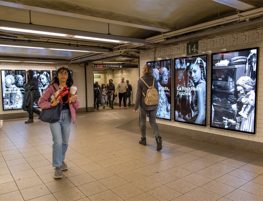 out of home advertising moma transit new york city