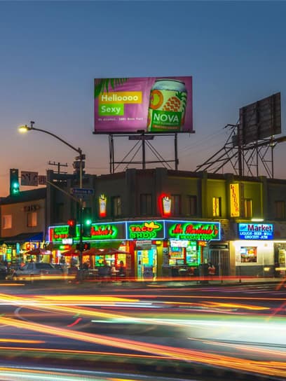 out of home advertising nova kombucha billboard