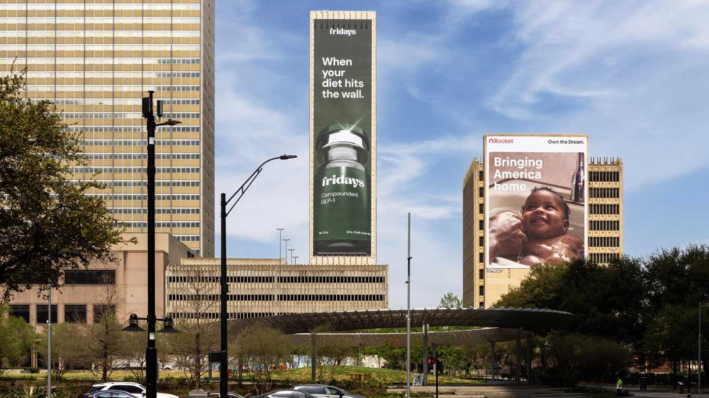 fridays poster in dallas out of home advertising