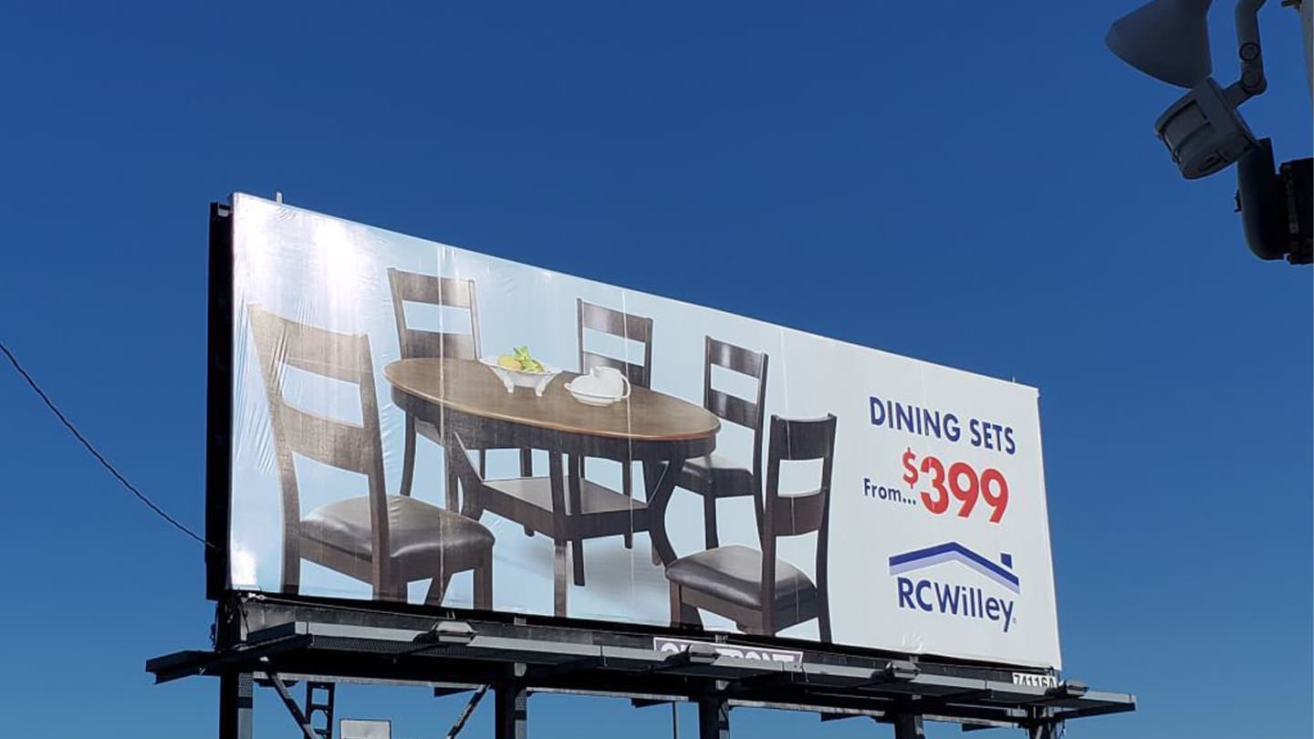 rc whilley poster out of home advertising in sacramento