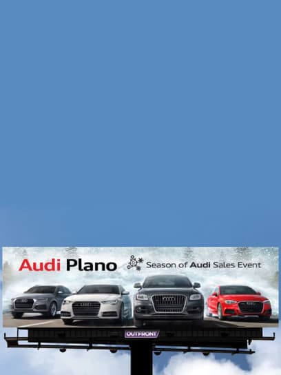 out of home billboard advertising audi