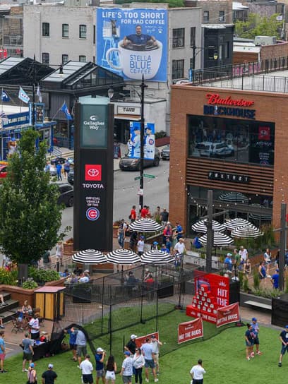 out of home advertising stella blue coffee billboard