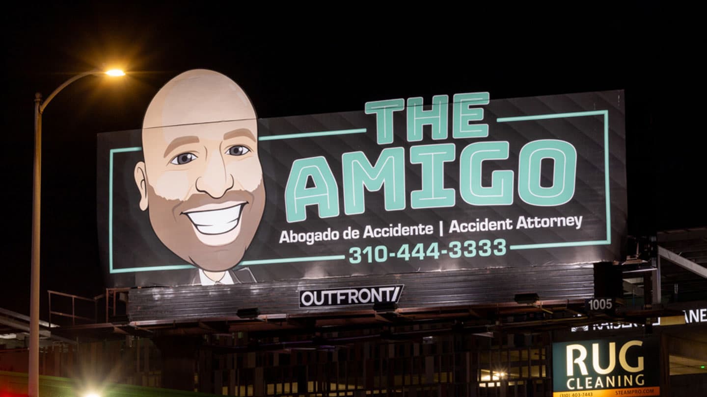 out of home billboard advertising the amigo