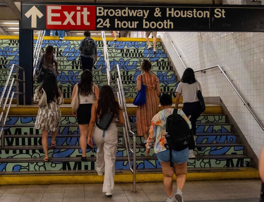 out of home transit advertising new york city milk makeup