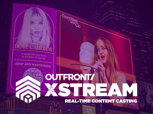 out of home xstream advertising times square