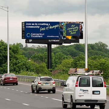 out of home billboard advertising connecticut food share