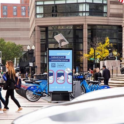 out of home bike share advertising philadephia