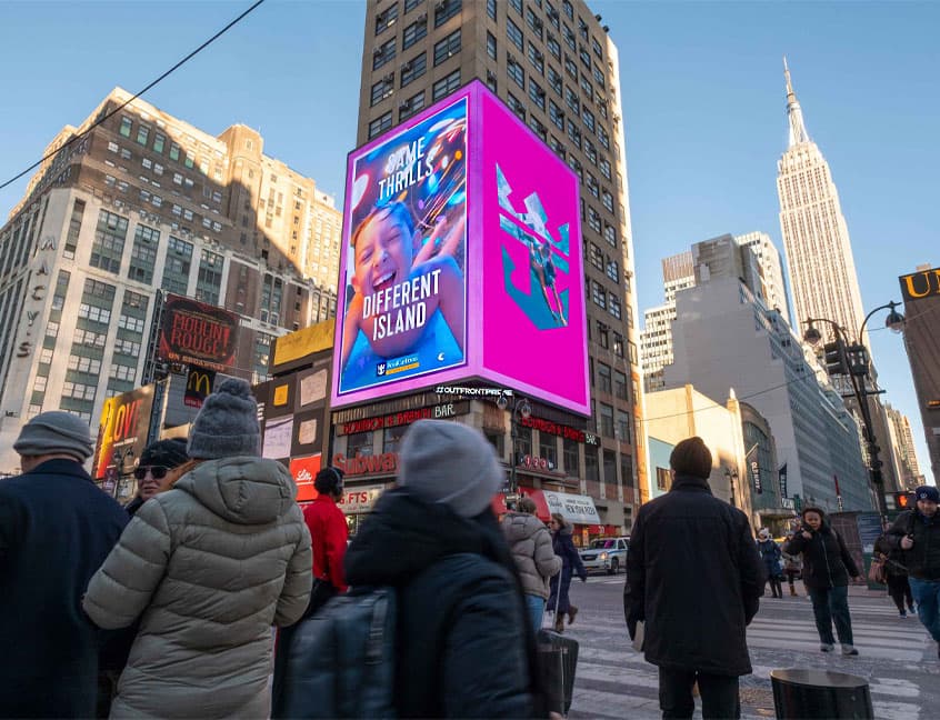 outfront digital out of home advertising royal caribbean new york city