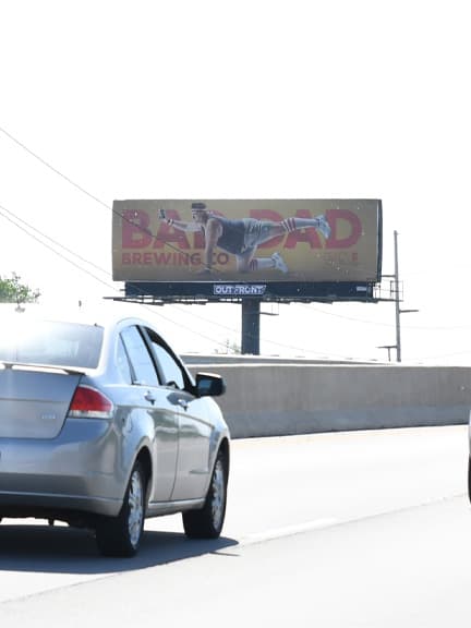 bad dad brewing company billboard out of home advertising