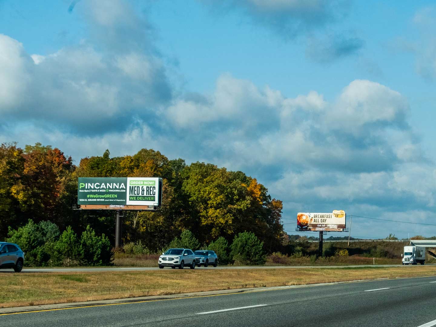 out of home billboard advertising pincanna lansing