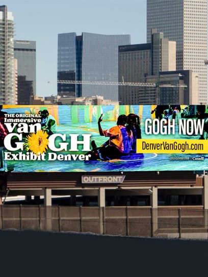 out of home advertising van gogh billboard