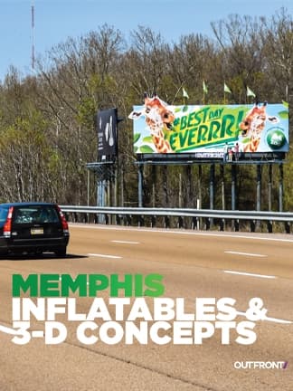 out of home advertising 3d inflatables memphis