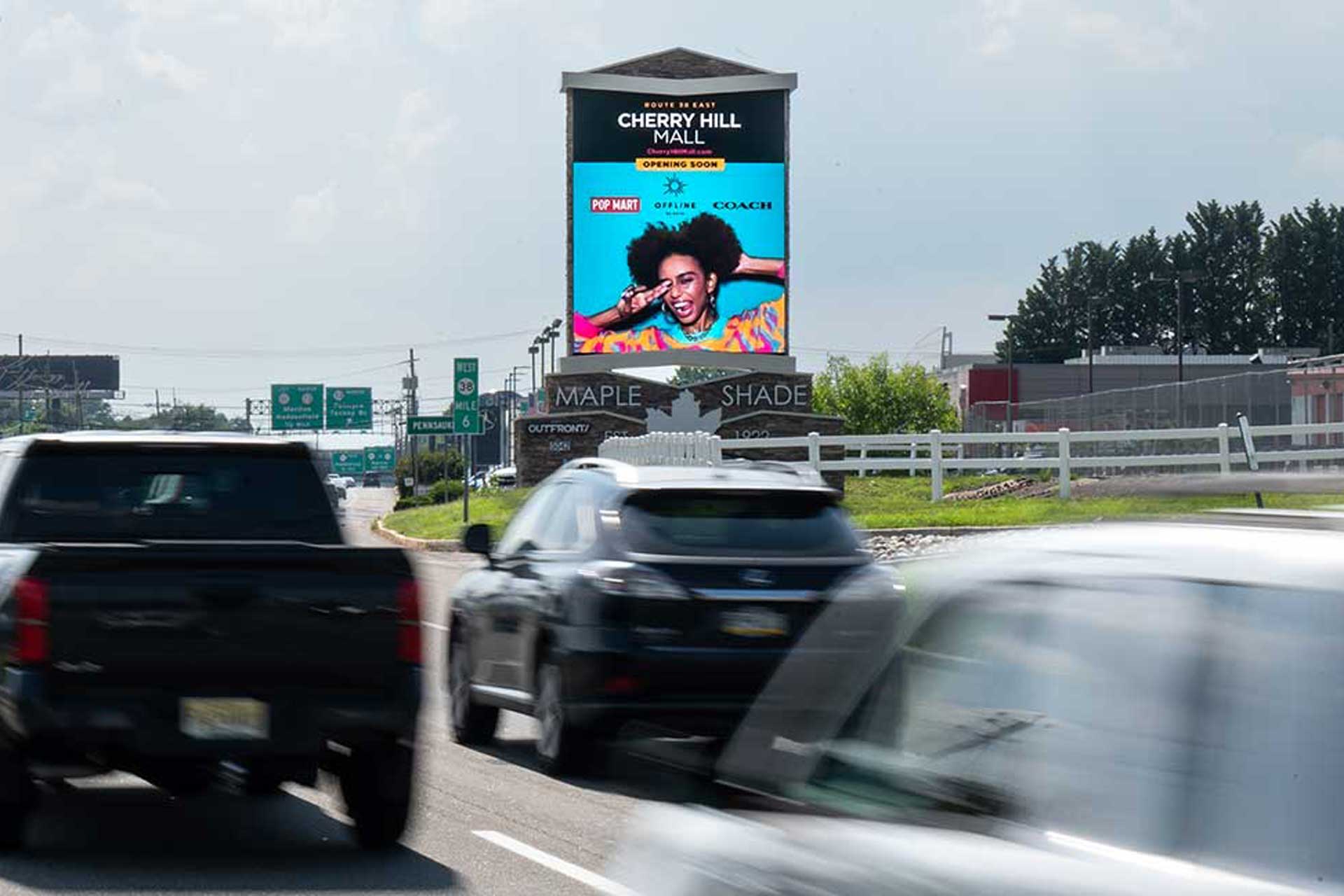 cherry hill mall digital billboard out of home advertising