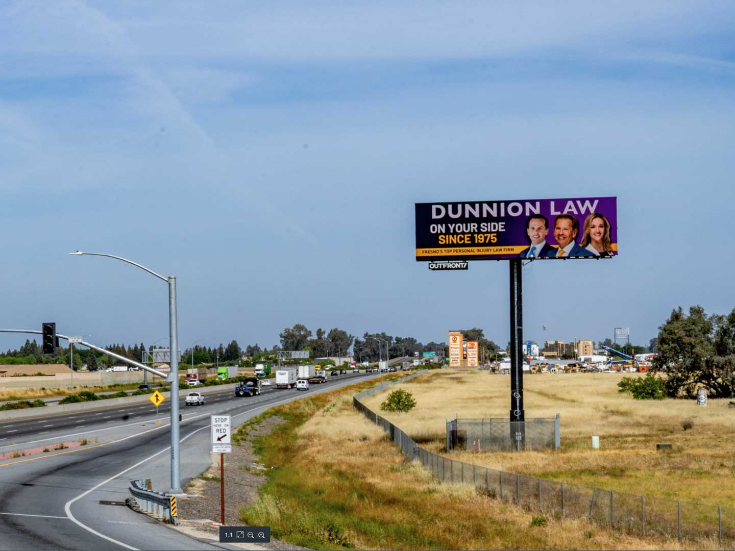 out of home billboard advertising fresno california dunnion law