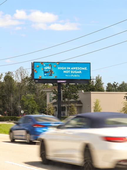 highway billboard out of home advertising in orlando florida for highkey
