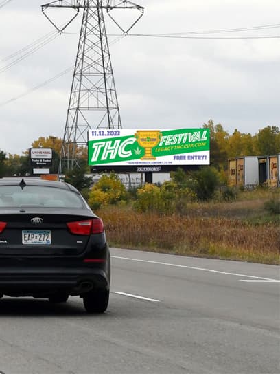 out of home advertising legacy glasswork thc billboard