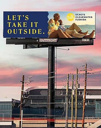 visit st. pete/clearwater billboard out of home advertising