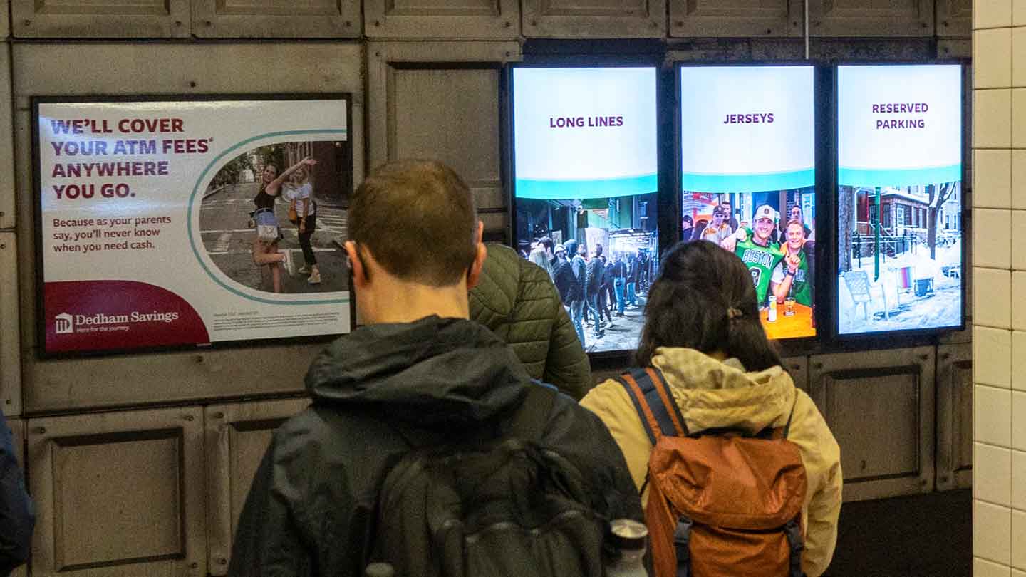 out of home subway transit advertising dedham