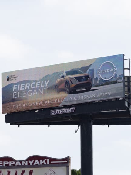 nissan automotive digital billboard out of home advertising