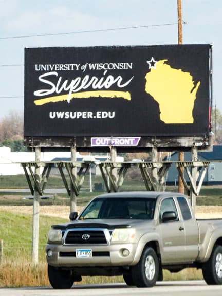 university of wisconsin billboard out of home advertising in minnesota