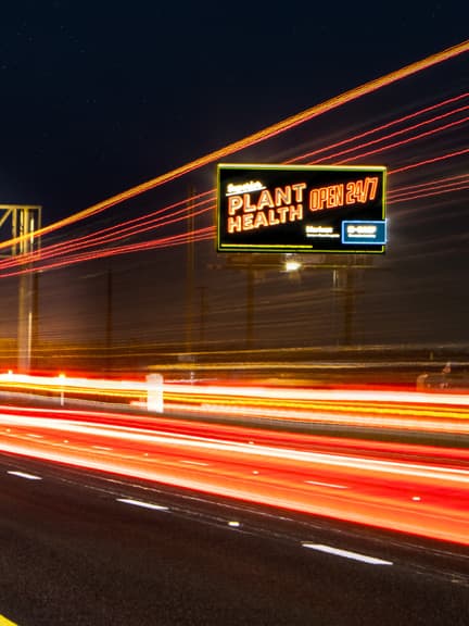 out of home billboard creative advertising in fresno california for plant health
