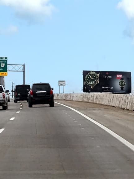 highway billboard out of home advertising for tudor watches