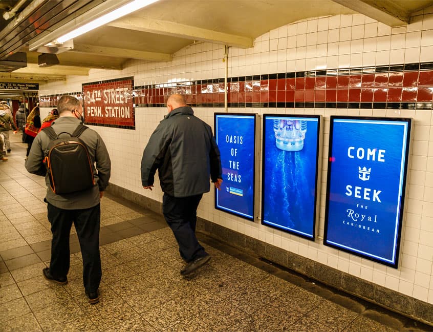 outfront digital out of home advertising royal caribbean new york city