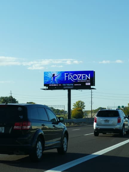 fox theater digital highway billboard advertising in st louis