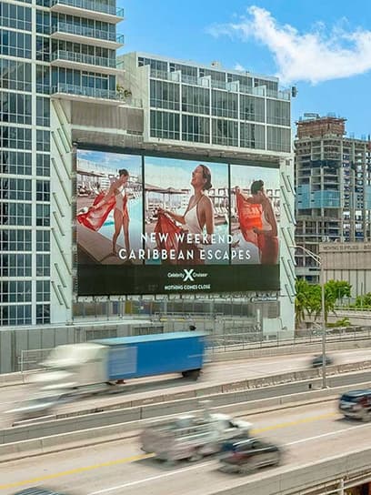 caribbean cruises billboard out of home advertising