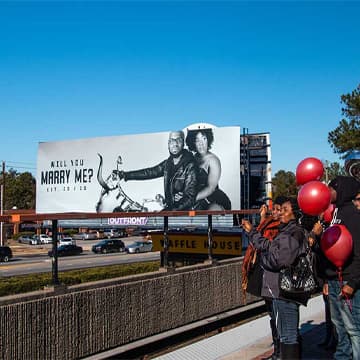 out of home billboard advertising valentines