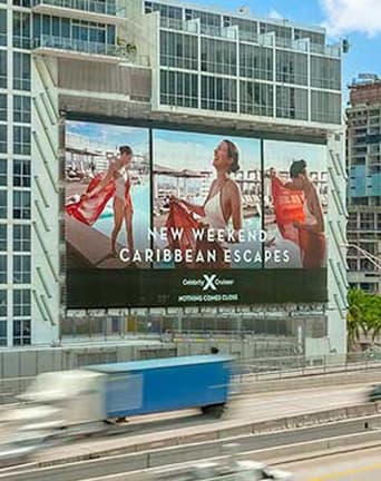 celebrity cruises billboard miami out of home advertising